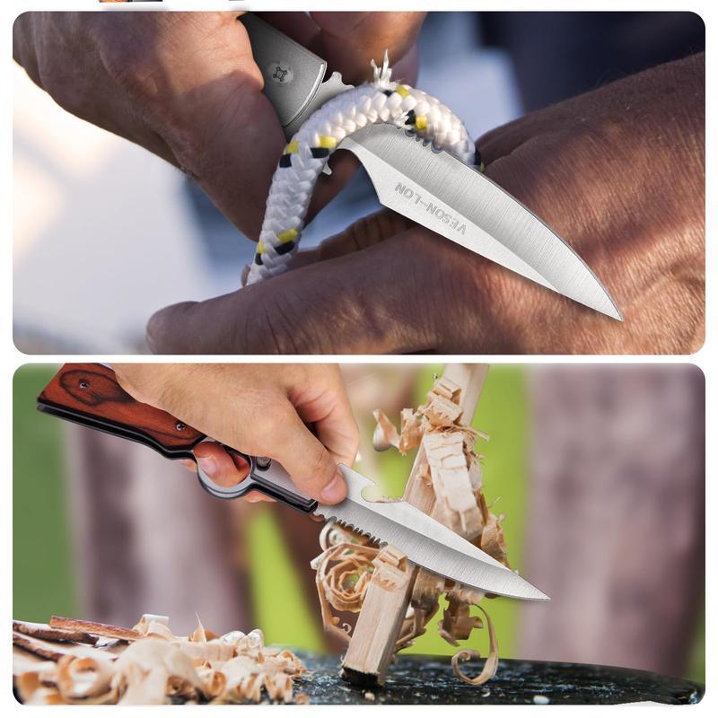 AK47 Tactical Pocket Knife – Portable Hand Tool Multipurpose Tool 5CR13MOV Steel Blade, Secure Locking System, Compact EDC Folding Knife for Hunting, Camping, Survival, and Everyday Carry – Great Gift for Men