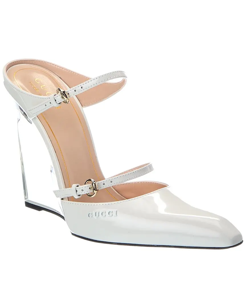 Gucci Logo Patent Pump