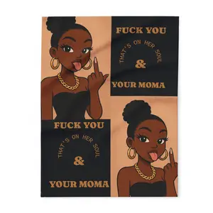 Sassy Arctic Fleece Blanket with Bold Statement