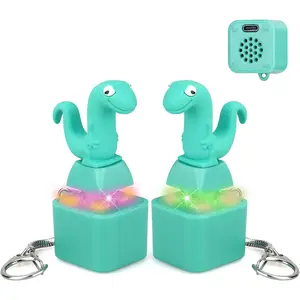 Lizard Button Keychain Sound Fidget Toys 2Pack Rechargeable with Sound and Colorful Lights Stress Anxiety Relief Adults Keyboard Lizard Clicker Funny Fidget Keychain Toy 2PCS,cars accessories,car stuff
