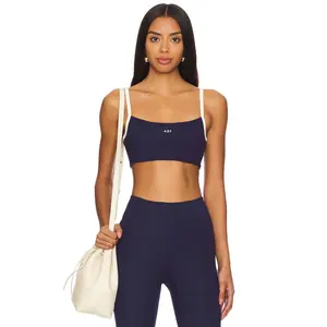 437 The Micro Bra in Navy & Creme