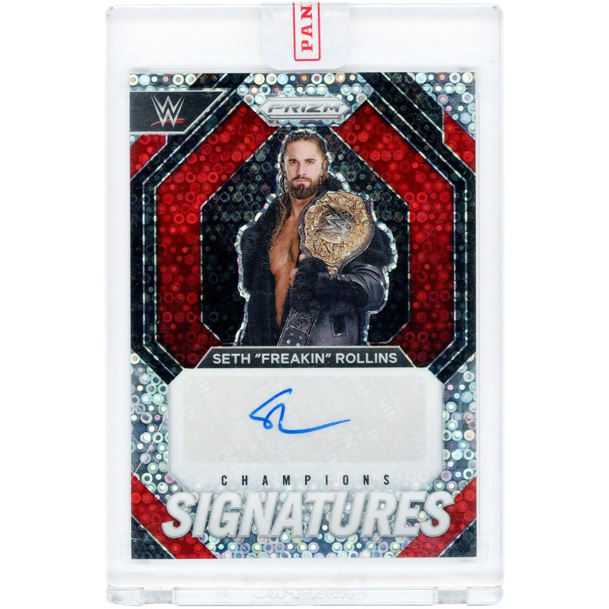 Seth Rollins WWE Autographed 2024 Panini Prizm Champions Signatures Prizm #CS-SFR Card - Fanatics Authentic Certified