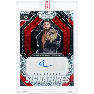 Seth Rollins WWE Autographed 2024 Panini Prizm Champions Signatures Prizm #CS-SFR Card - Fanatics Authentic Certified