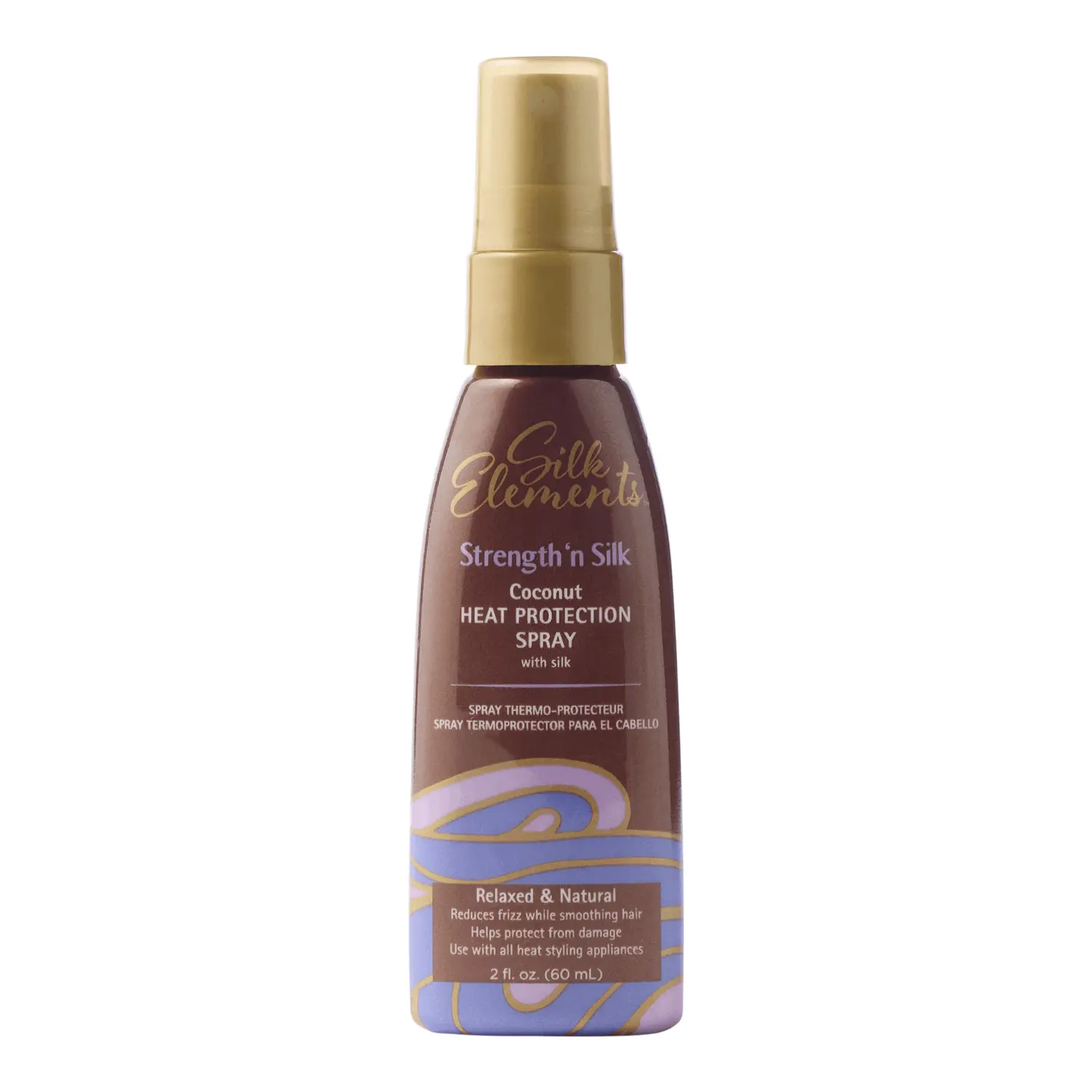 Silk Elements Coconut Heat Protection Spray 2.0 Ounce, Travel Size