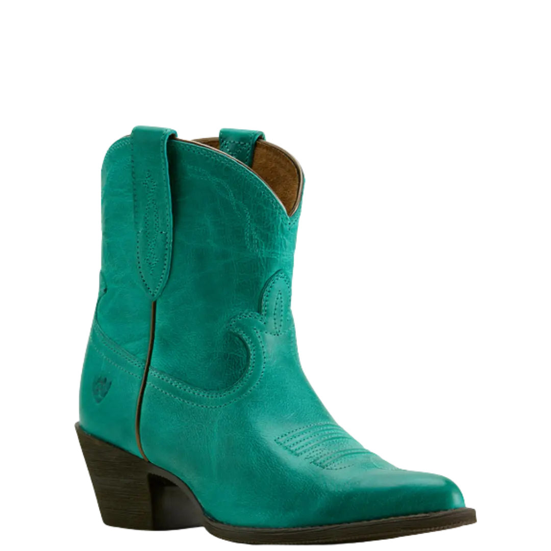 Ariat Ladies Maggie Deep Turquoise J Toe Western Boot 10063939