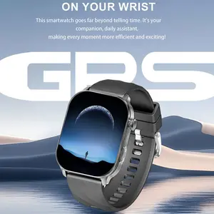 2.01-inch full touch screen, 350mAh ultra-long battery life, support for multiple languages, over 100 sports modes, five-star GPS tracking, 1ATM deep water resistance, wireless call, voice assistant, message notification, low power consumption, etc