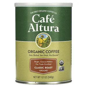 Cafe Altura Organic Coffee, Ground, Classic Roast, 12 oz (340 g)