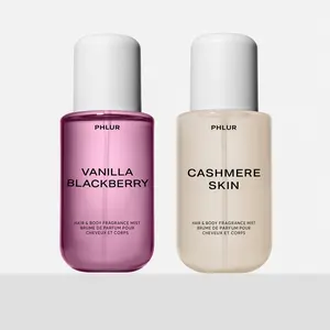 PHLUR Cozy Berry Duo - NEW Vanilla Blackberry + NEW Cashmere Skin Full Size Body Mist Set (2 x 8 Fl Oz)