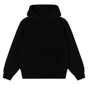Womenswear Oversized Comfort Fit Pullover Hoodie | 100% Premium 400GSM Cotton | Black Unisex Casual Tops | Distressed Worn In Vintage Look |  Womenswear Tops | Hoodies Sweatshirts Long Sleeve Streetwear Essential Basic Fitted