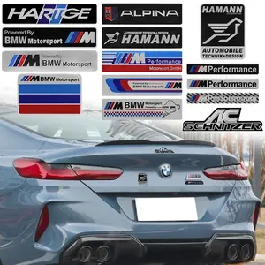 1/2PCS 3D Aluminum Car Styling Emblem Auto Body Trunk Badge Stickers For BMW M E46 E90 E60 F30 F10 E39 E36 F20 G30 G20 E87 E92 E91