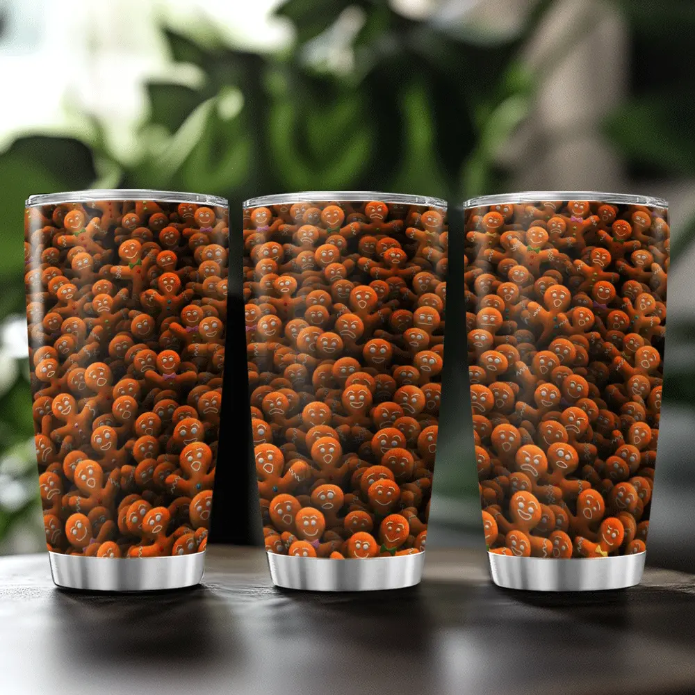 Tumbler Shrek Cake Gingerbread Army Stainless Tea Iced Hot Steel Coffee Insulated Travel 20 30 Oz Office