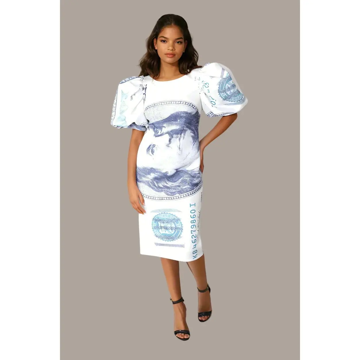 Scuba Midi Dress - 8785