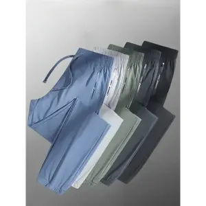 5pcs  Women's Joggers - Ultra-Breathable, Drawstring Waist, Zip Pockets, Stretchy Nylon Blend for Summer Sports, Travel, and Active Lifestyle - for Outdoor Enthusiasts