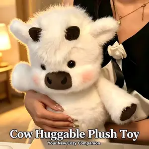 Cute Plush Toys for Stress Relief, Hug and Collect, Perfect Birthday Gift, Ideal for Festive Occasions, Highland Cow and Piglet Stuffed Animals