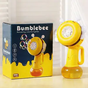 Bee Design Bubbles Machine, Bobbing Head Automatic Bubbles Blower Machine, Bubbles Maker Blower for Kids, Outdoor Toy, Birthday Gifts