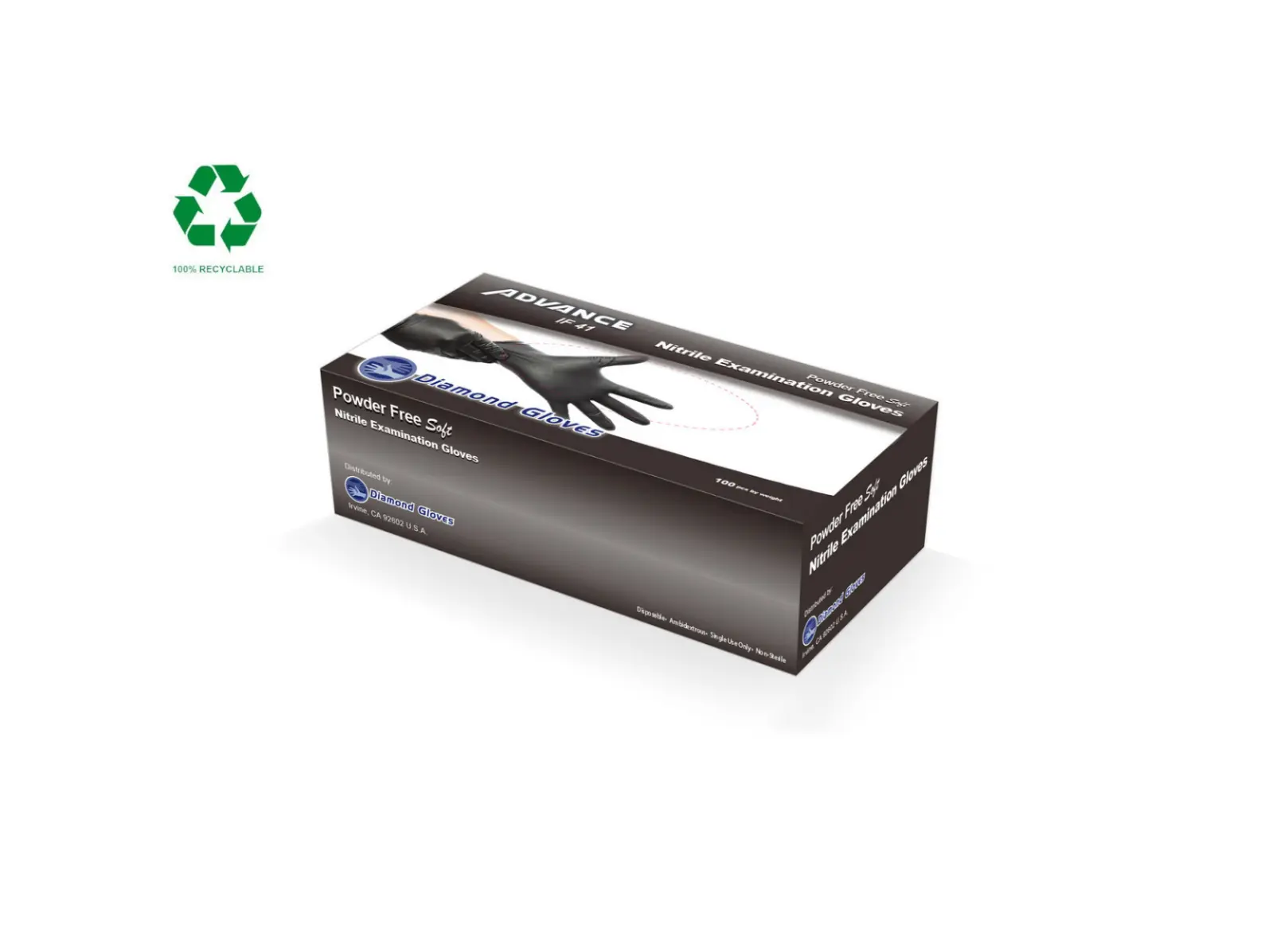 Black Nitrile Disposable Gloves -BBQ, 4mil, Tattoo, Hair Dye, Cooking, Mechanic Gloves - Powder and Latex Free