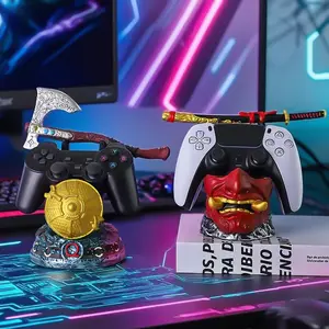 Ghost Face Warrior Sword Handle Stand Universal Stand for PS5/PS4/Xbox Controllers Premium-Quality Desktop Display Piece