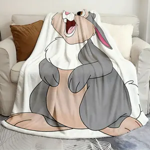 Multipurpose holiday gift blankets Thumper From Bambi Unique Quilts Sofa cover soft flannel blanket cozy home and travel blanket