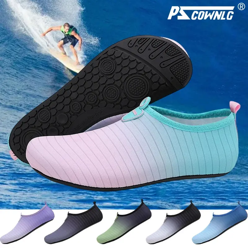 Unisex Water Shoes Soft Beach Non-Slip Aqua Shoes Quick Dry Breathable Swimming Diving Snorkeling Sneaker Socks Slipper