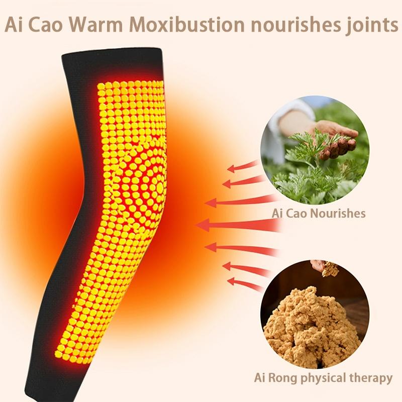 1 Pair Aicao Kneeca Acupressure Self Heating Knee Sleeve, Aicao Knee Protection for Warm