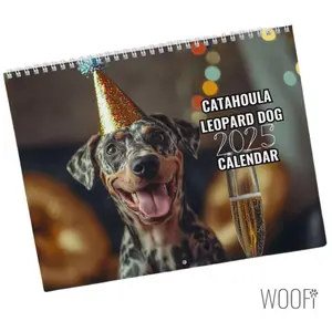 Catahoula Leopard Dog Calendar 2025, Catahoula Wall Gift, 12 Month Hanging Wall Calendar, Desktop Calendar 2025, Gifts for Her