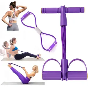 Adjustable Resistance Bands with Handles and 8 Shaped Training Strap, Durable Elastic Tubes for Stretching Fitness Workout Pilates Home Gym