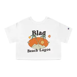 Lagos Nigeria Beach Cropped Shirt