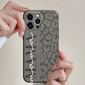 Fashion Leopard-Pattern Phone Case , Soft Silicone , Fully Protected and Shockproof For iPhone 17 16 15 Pro Max 14 16Pro 13 12 11 XSMAX Plus 17E Cover MAMA