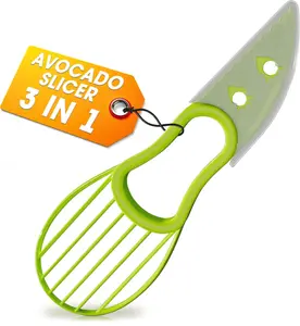 3 in 1 Avocado Slicer Tool - Peeler Kitchen Gadgets Cutter Tool, Knife, Fruit Slicer Avocado Scooper - Pit Remover Fruit & Vegetable Tools