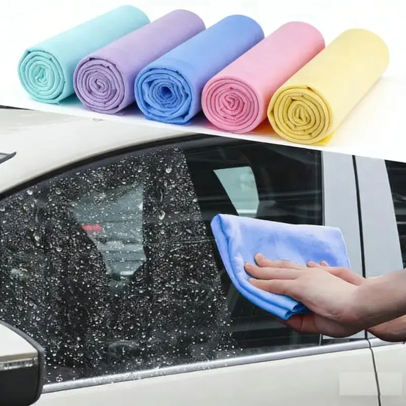 Joytutus 3Pcs Multipack Microfiber Cloths Set (66x43cm) - Ultra-Absorbent Suede Chamois Towels, Gentle Car Washing Tool, Dirt Removal, Streak-Free Efficient Cleaning Solution for Car Owners