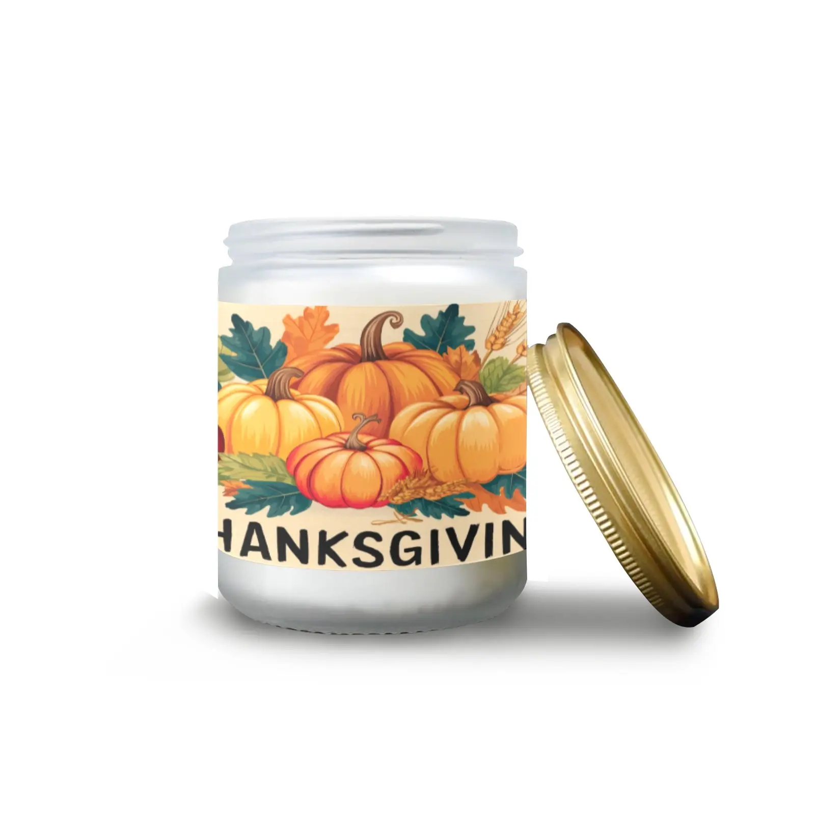 Gratitude Glow Jar Scented Candles for Thanksgiving and Heartwarming Christmas Nights