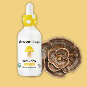 Shroomworks Turkey Tail Mushroom Supplement Dual Extract Tincture- (Immunity), 2oz, Dietary Natural Organic immune gluten-free Healthcare Edible supplements