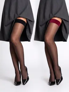 Two Pairs Transparent over Knee High Stockings, Classic Shaping Slimming Sexy Socks, Suitable for Commuting Parties Nightclubs