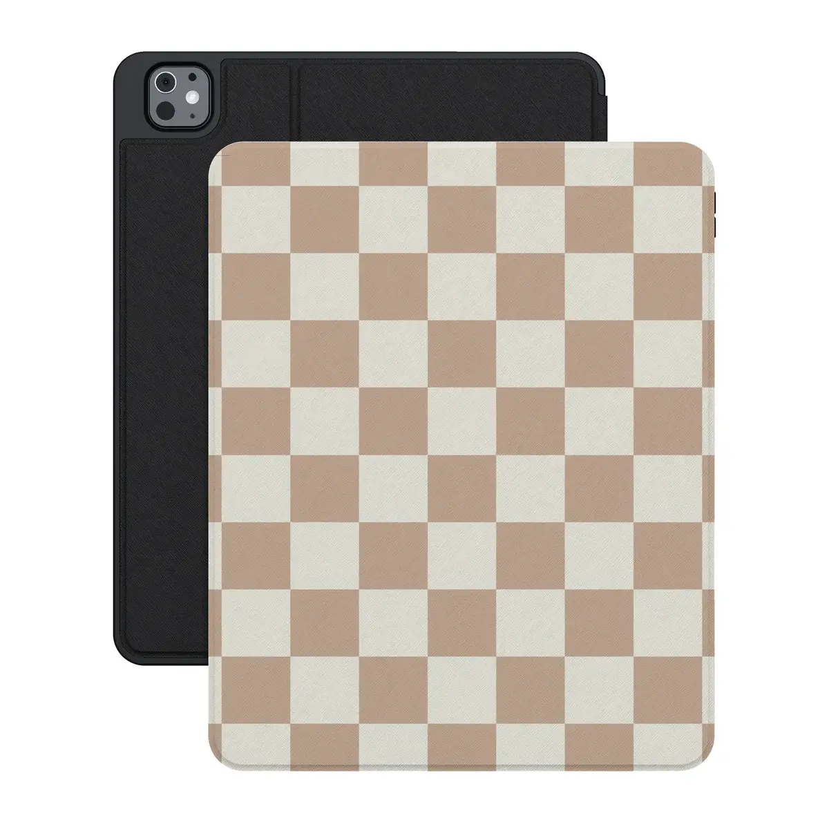 Casely iPad Case | Fit Check | Neutral Checkerboard