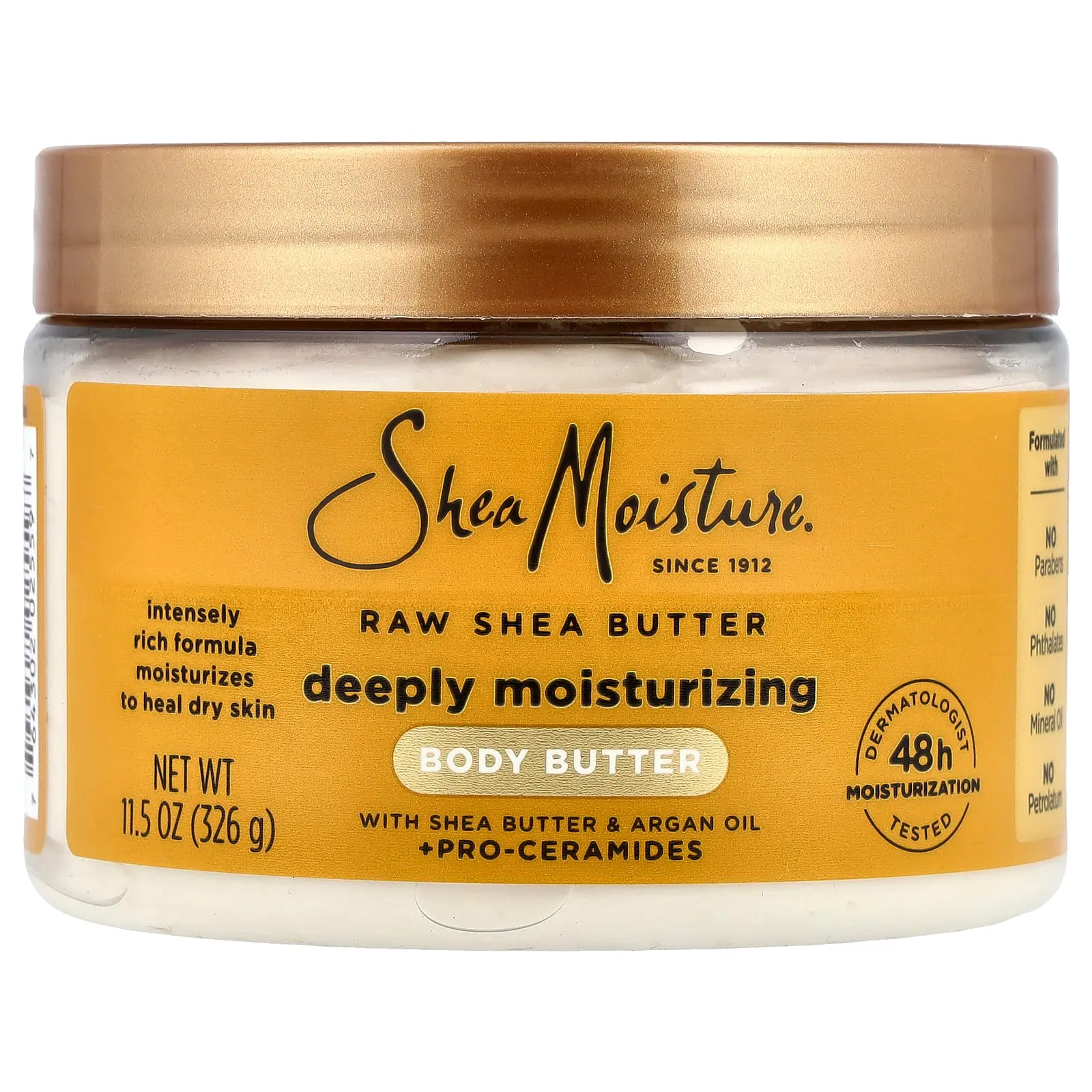 SheaMoisture Deeply Moisturizing Body Butter, Raw Shea Butter, 11.5 oz (326 g)