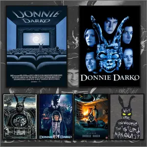 PIKPAKA D-Donnie D-DarkoS Horror Movie Cool Poster HD Sticky Waterproof Wall Art High Quality Print Aesthetic Home Living Bedroom Bathroom Hallway Decor Trendy Room Decoration Easy-To-Apply Gift Durable