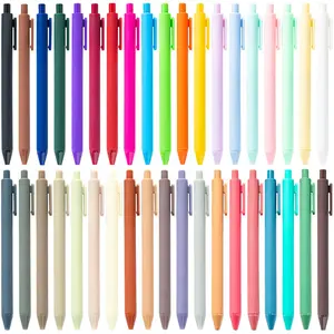 12/24/36pcs Morandi Ballpoint Colored Pens Set -Black Ink Smooth Writing, Comfortable Grip, Perfect for School, Office, and Daily Use - Ideal Gift for Returning to School and Graduation (Random Colors) Ballpen Set