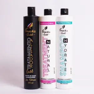 French Gold Kit Shampoo Treatment & Keratina 500ML Professional Hair Care Set French Gold Kit Shampoo Treatment & Keratina 500ML Professional Hair Care Set
