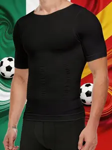 Men's Compression Shapewear Tank Top, Casual Style, Regular Length, All Seasons, Body Shaper