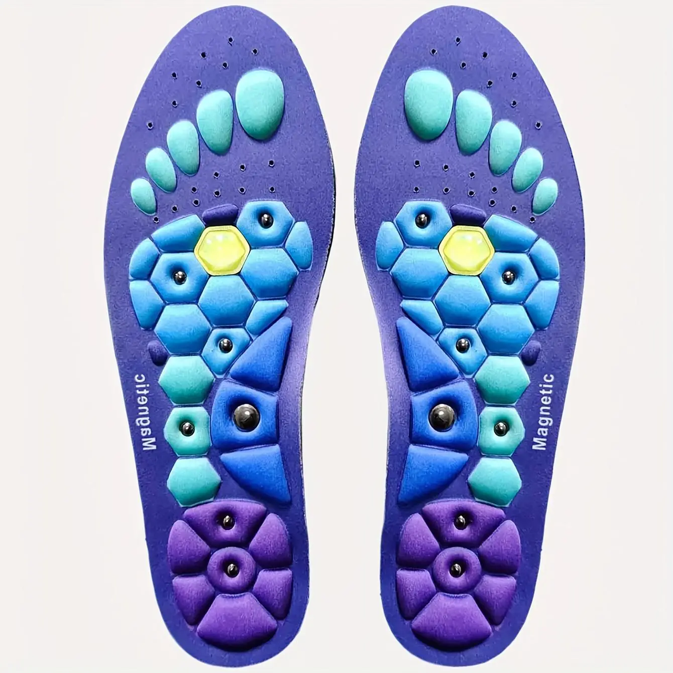 Acupressure Insole, Pressure Massage Insole, Comfortable Support Foot Massage, Men'S And Women'S Flat Foot Insole, Sweat-Absorbing And Breathable, Meridian-Smooth Insole, Men'S And Women'S Comfortable Massage Insole