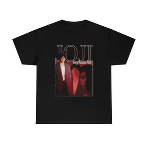 LIMITED TIME SALE- Joji Graphic T-shirt, Men's Tshirt-Women's Tshirt, Men's Regular Fit Letter Graphic Round Neck Tee, Street Fashion Streetwear Short Sleeve T-shirt for Summer Outdoor Wear, Graphic Tees, Comfy Men's Top for Daily Wear