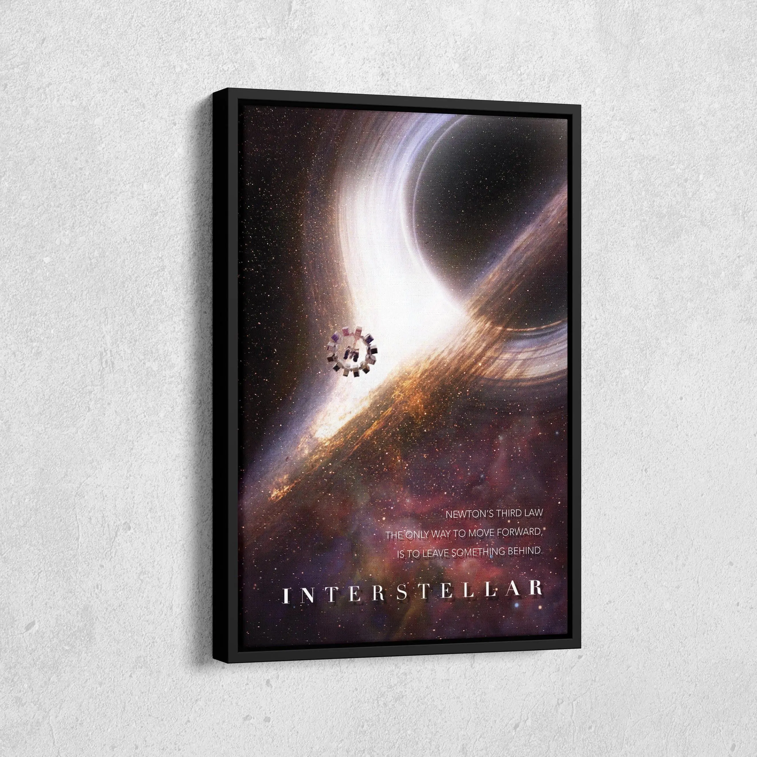 Interstellar Movie Poster, Classic Sci-Fi Cinema Print, Exclusive Space Wall Art, Sophisticated Home Decor Aesthetic, Unframed Print Only