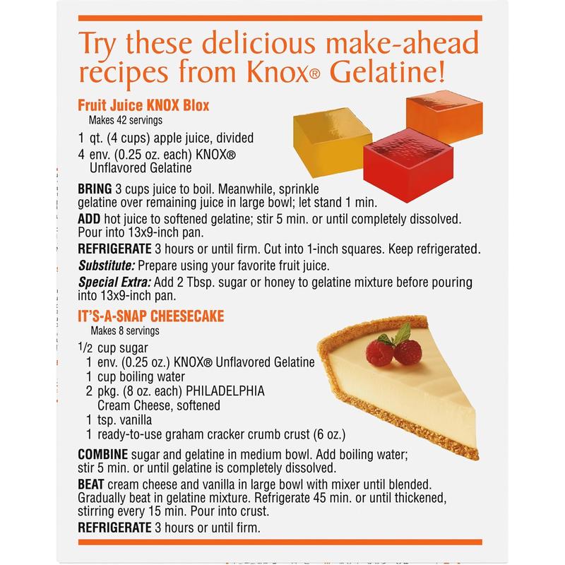 Knox Original Unflavored Gelatine, 4 ct. Packets