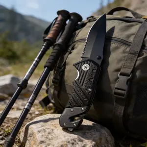 Heavy Duty 3-in-1 Multitool Knife, Outdoor Camping Essential, Best Gift for Father
