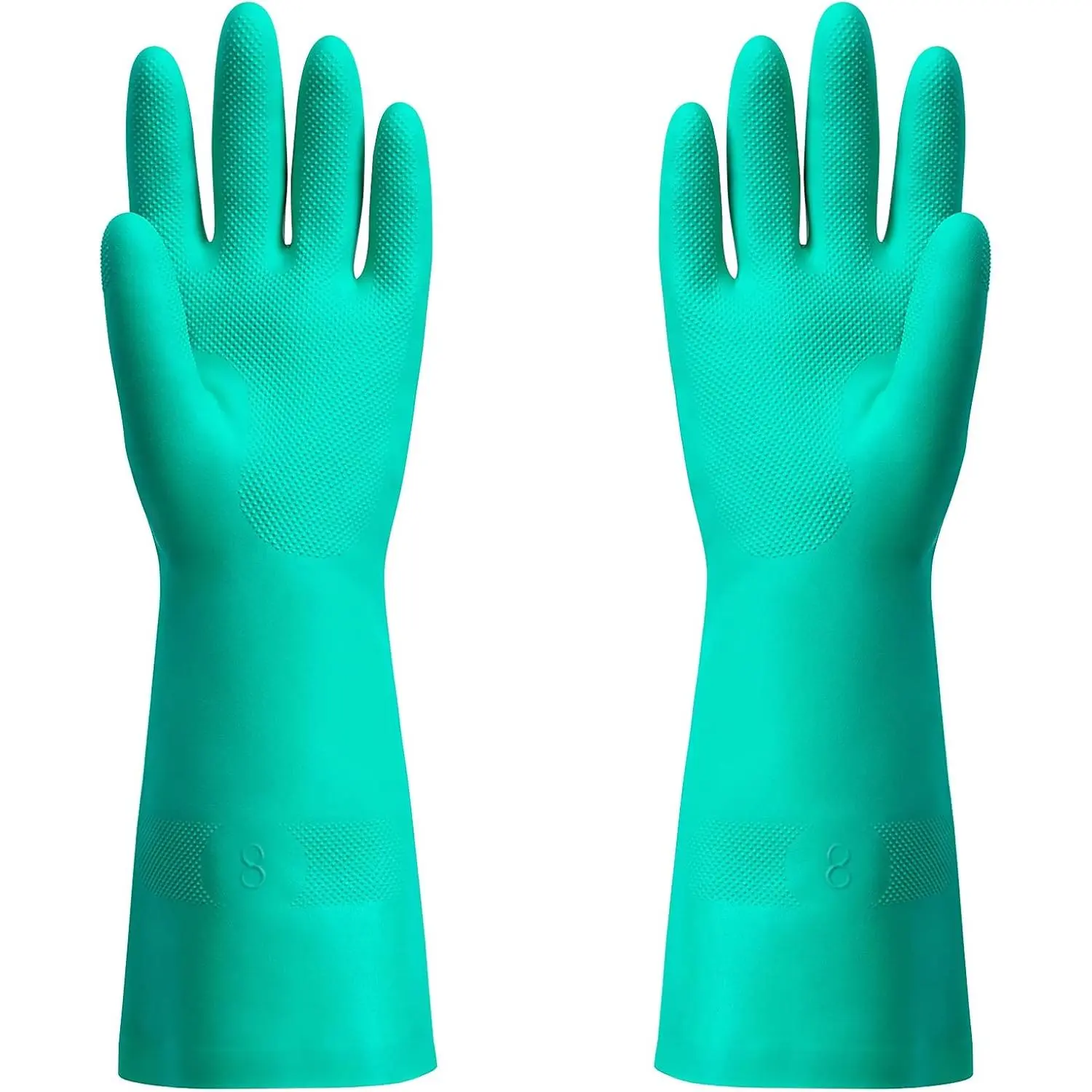 Nitrile Disposable Gloves - Medium Size Pair Pack, Nitrile Material Latex-Free Ambidextrous, Chemical-Safe for Kitchen/Home, Resists Acid, Alkali, Solvent, Oil, Resists Household Acid