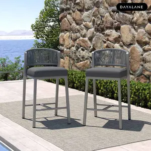 [SummerVibes]DAYALANE Lowel Outdoor Barstools Set of 2 - Perfect for Mother's Day Gift - Durable and Stylish Design for Outdoor Use