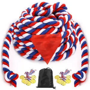 Tug of War Rope - 40FT War Rope for Family Reunion Games, Field Day Yard Games for Kids and Adults, Independence Patriotic Day Party Games, Outdoor Sports Activities, Carnival Games