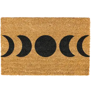 Home Decor Moon Cycle Doormat, Decorative Mat, Welcome Mat, Cute Welcome Mat, Non-slip, Indoor, Outdoor, 10Merch