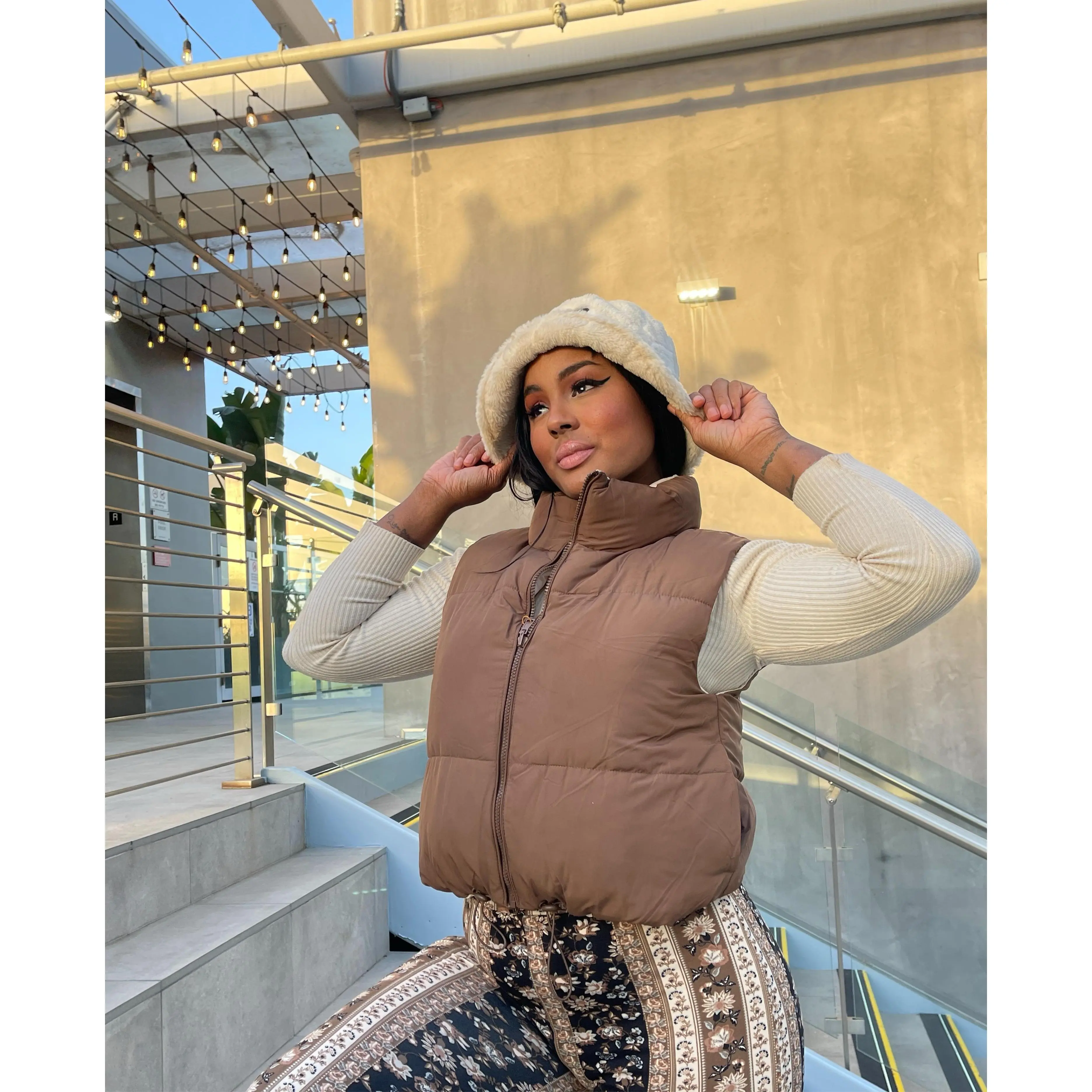 Plush Puffer Vest
