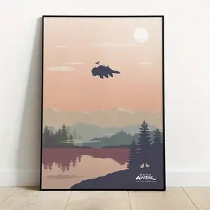 Avatar The Last Airbender Inspired Art Deco Poster